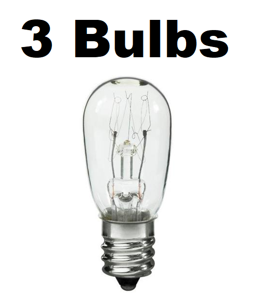 Solid Spare 130V 10W Light Bulb for Sears Kenmore Dryer Replaces 3406124 22002263 3 PACK