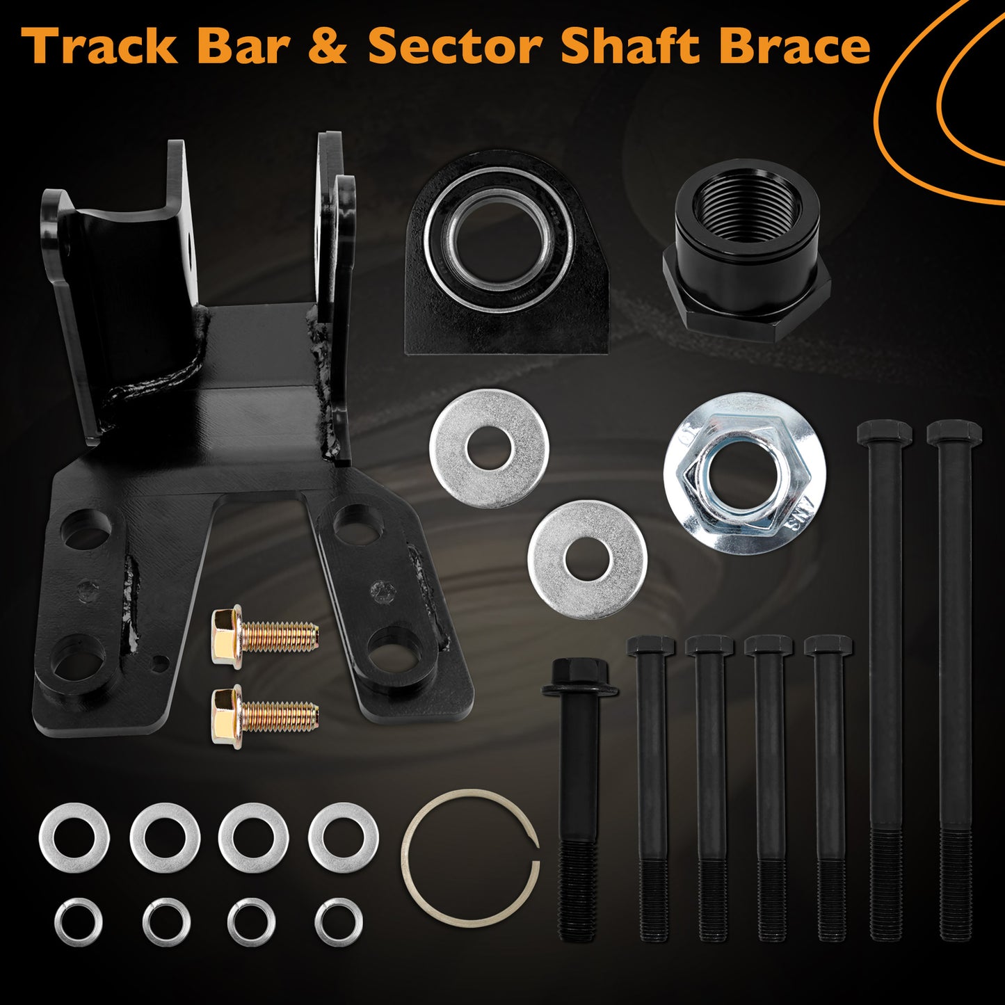 Front Track Bar Sector Shaft Brace For 18-23 Jeep Gladiator JT Wranglers 8869-01
