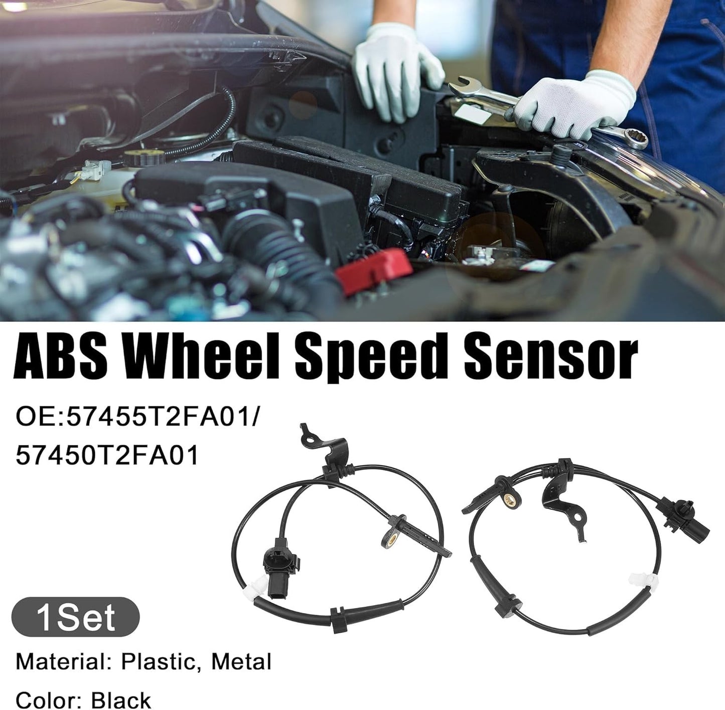 2X ABS Wheel Speed Sensor Front Right Left For HONDA ACCORD 2013 2014 2015-17 H