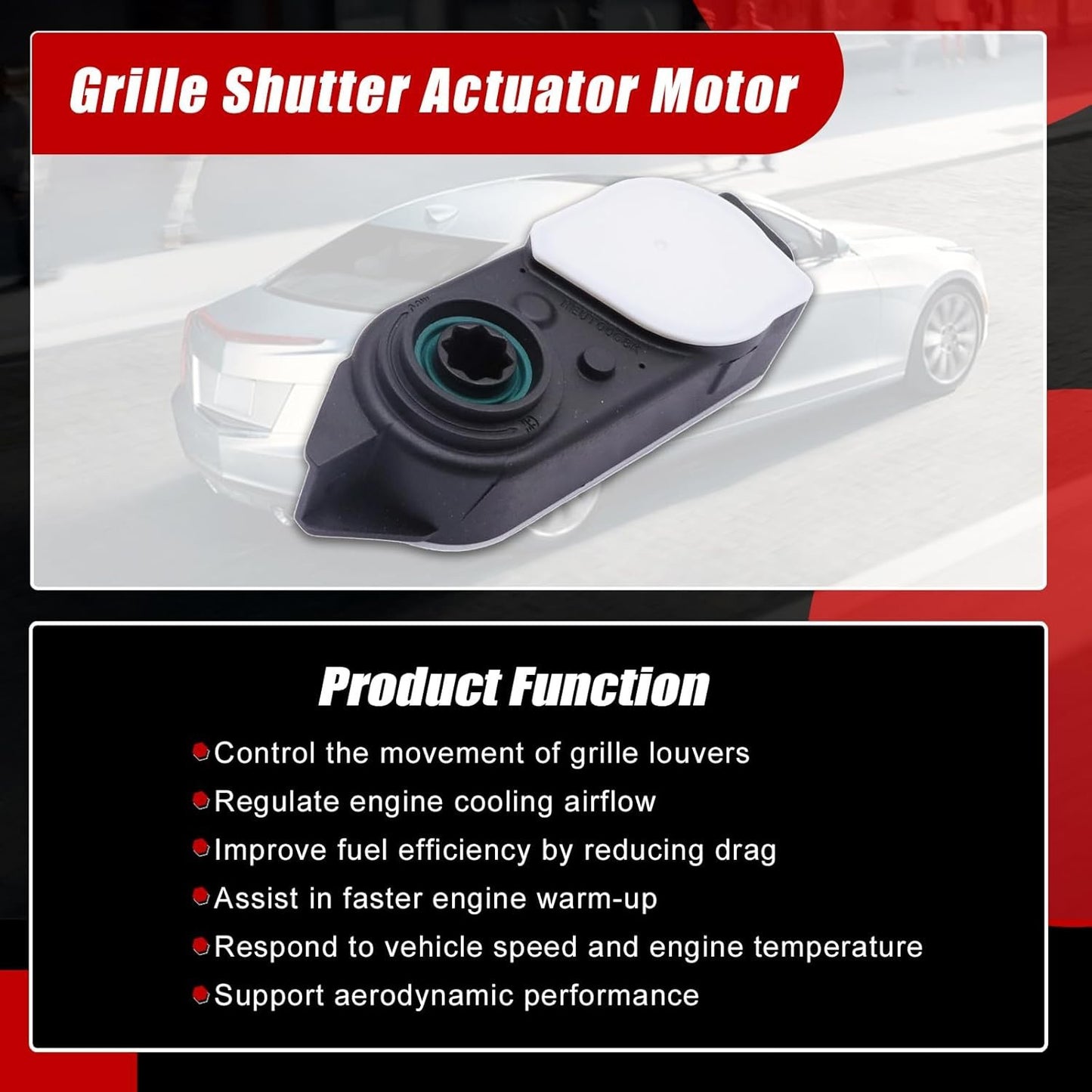 For Cadillac Chevrolet Buick GMC Front Shutter Grille Active Aero Motor 84375398