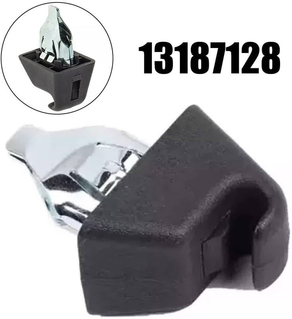 Solid Spare 1Pair Front Sun Visor Holder Clips Black 13187128 Fit For Pontiac G8 2008-2009