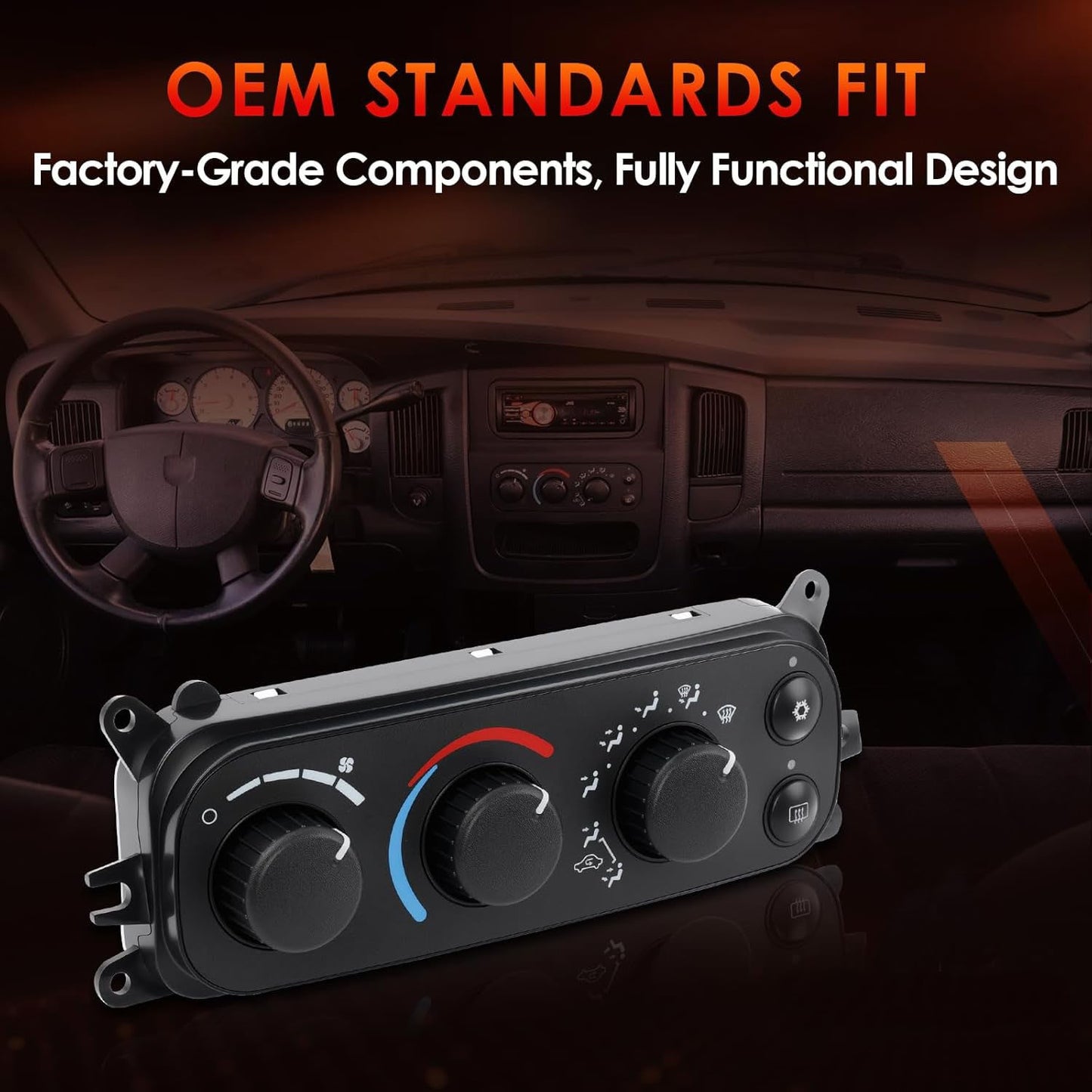 HVAC Control Module A/C Heater Climate Panel For 01-05 Dodge Ram 1500 2500 3500