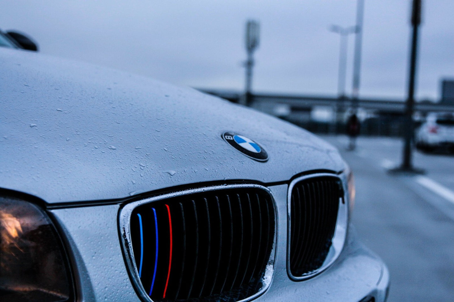 M Colored Kidney Grille Stripe Decal Sticker Set For BMW 3 Series Models