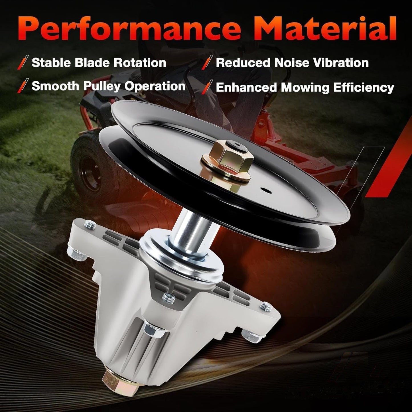618P09395 Mower Deck Spindle w/2 Blade For Cub Cadet Craftsman Z5400 Mustang Z46