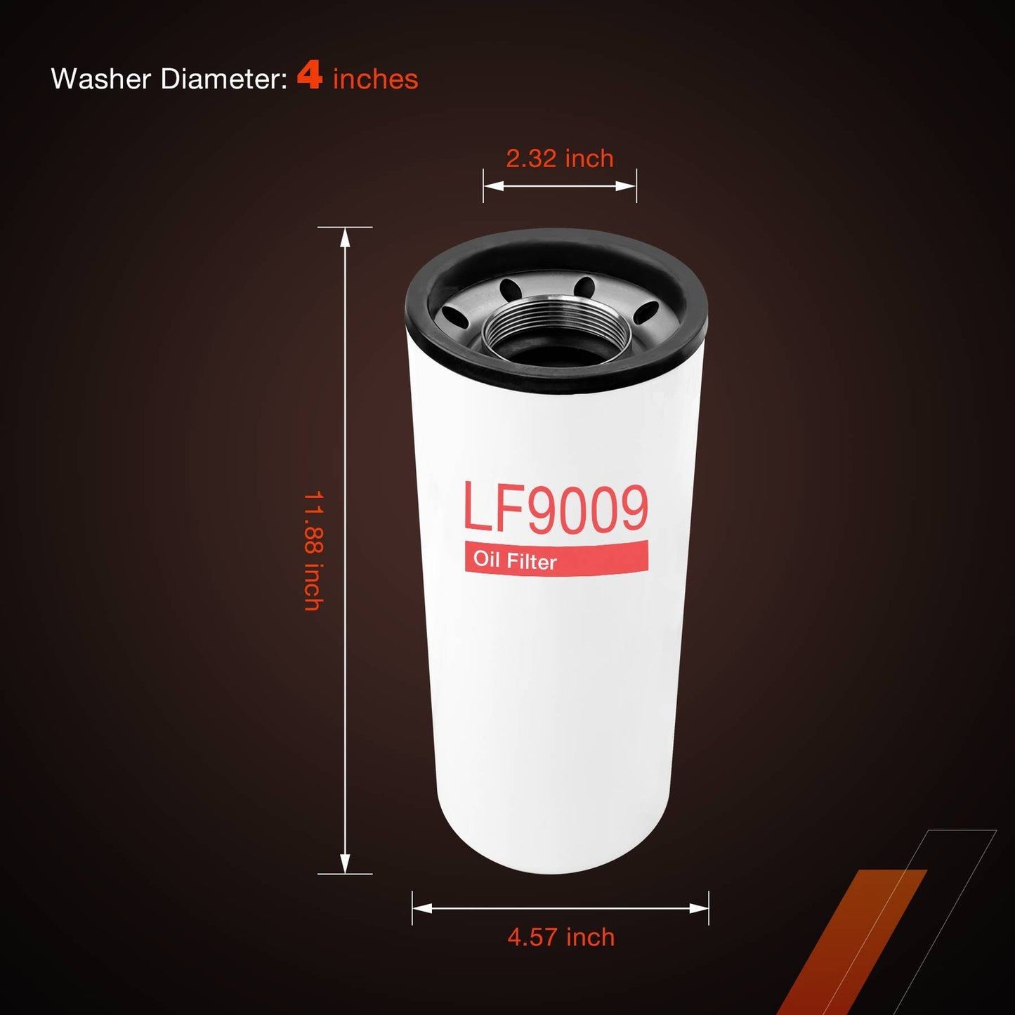 LF9009 Oil Lube Fuel Filter Fits For Fleetguard Cummins ISL ISL9 ISB PX-9 6CT