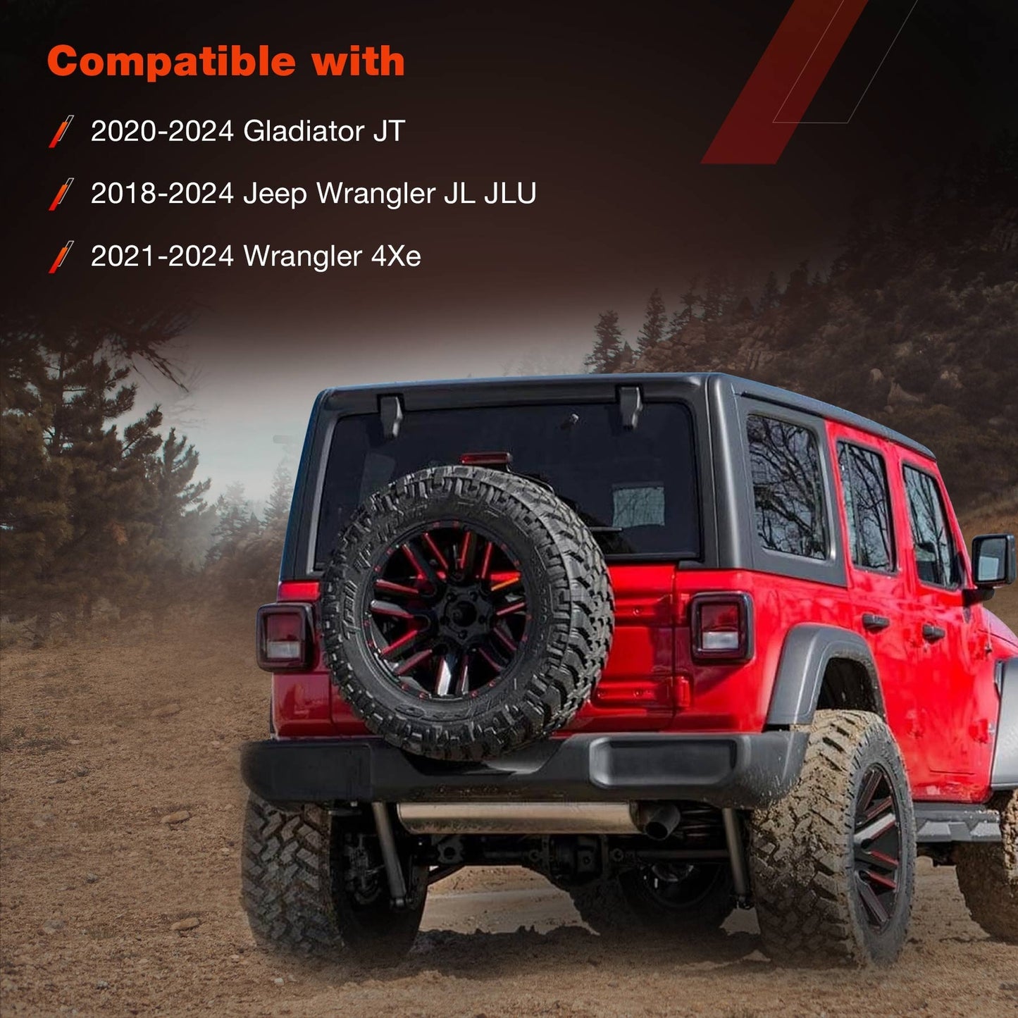 Hard Top Mounting Brackets Kit For 2018-24 Jeep Wrangler JL JLU 4Xe Gladiator JT