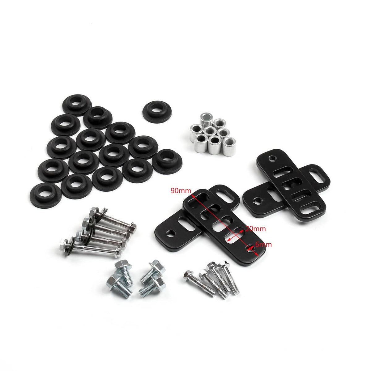 Solid Spare Universal Classic Motorcycle Hard Bags Saddlebags & Heavy Duty Mounting Kit
