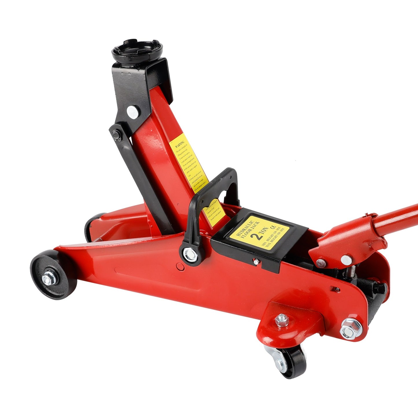 Solid Spare Low Profile Floor Jack 2 Ton (4400 lbs) 5.31"-12.8" Height Lifting