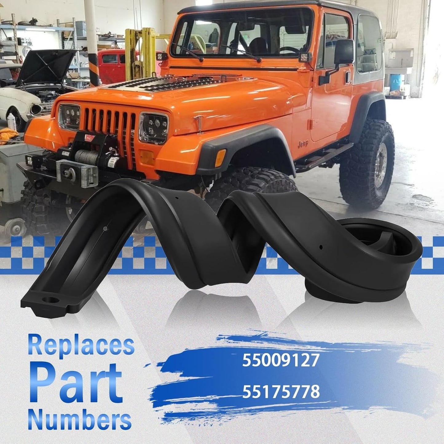 FITS 87-95 JEEP WRANGLER YJ WINDSHIELD COWL RUBBER SEAL GASKET 55175778