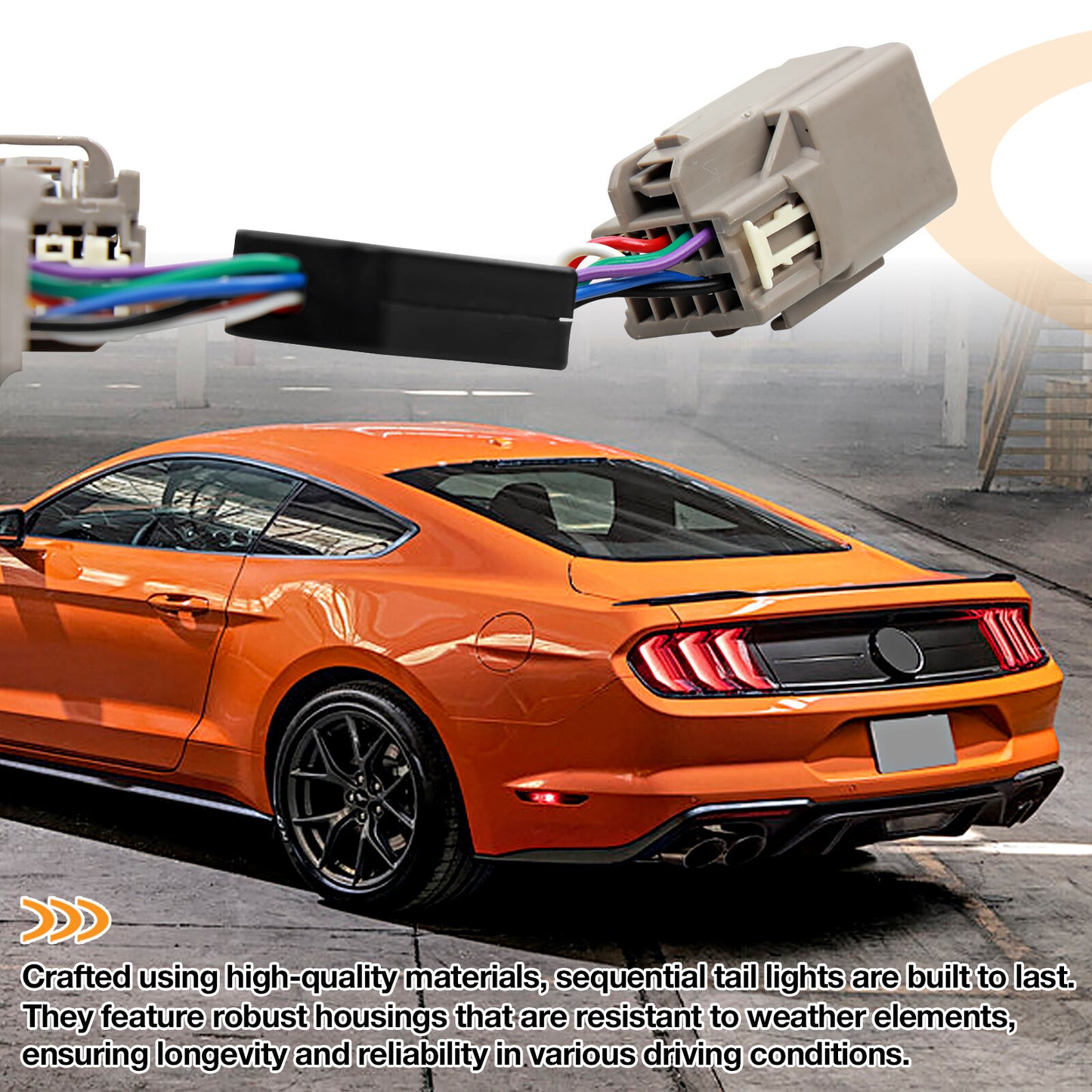 Sequential Tail Light Lamp Relay Module Kit For 2010-2021 Ford Mustang DD3016