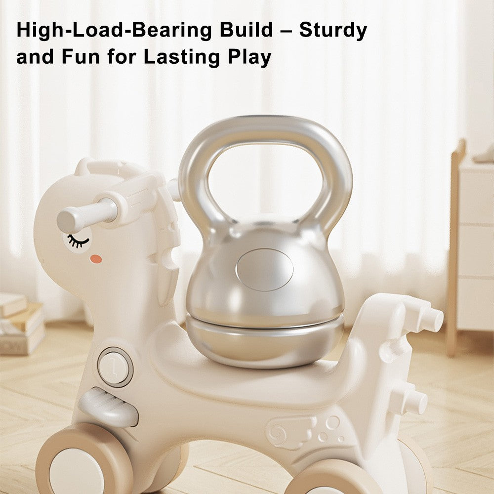 ??4-in-1 Baby Rocking Horse for Toddlers 1-3 Years – Ride-On Toy Green