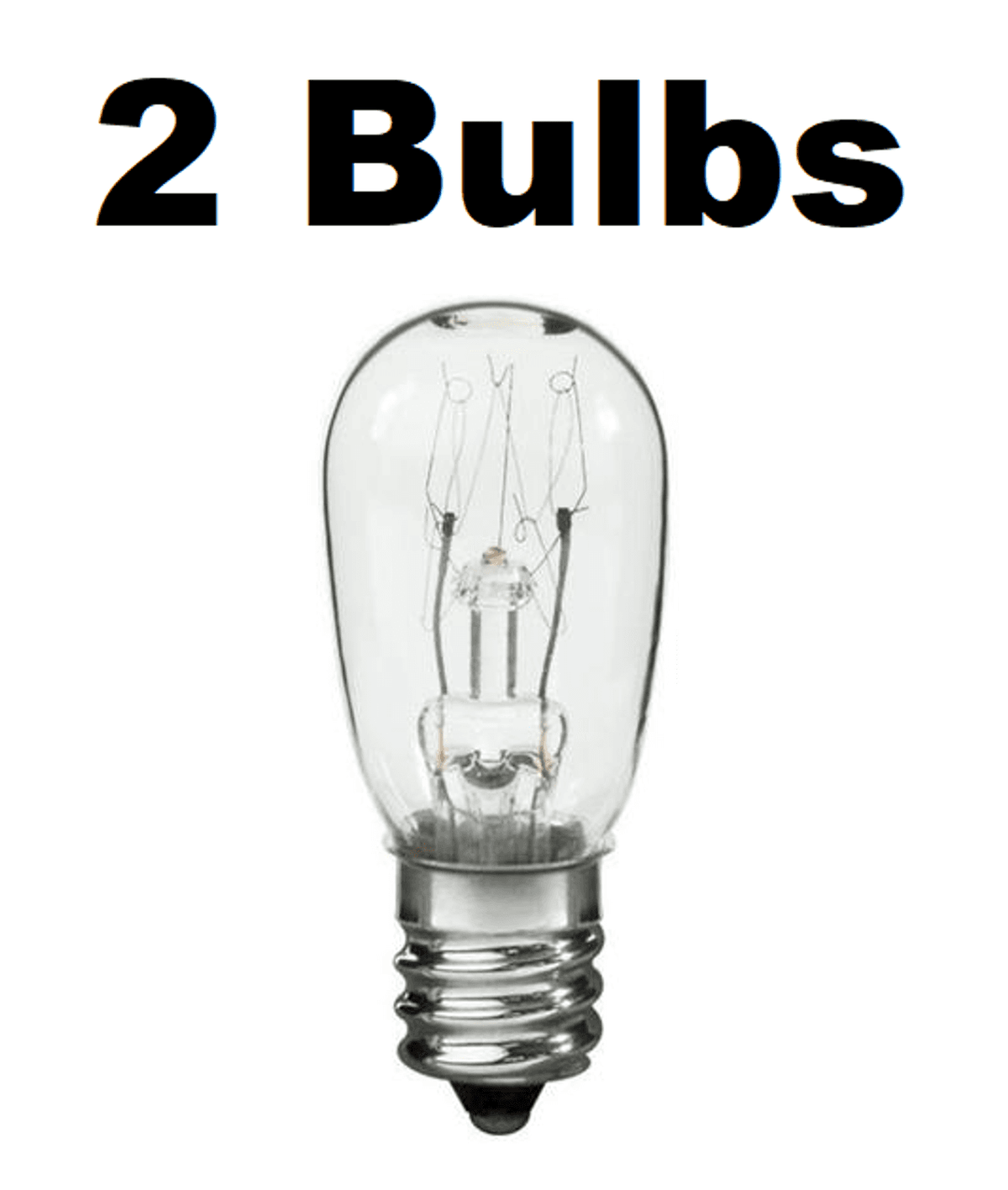 Solid Spare Dryer Light Bulb, 10 Watts, Replaces General Electric WE4M305, GE Dryer 2 BULBS