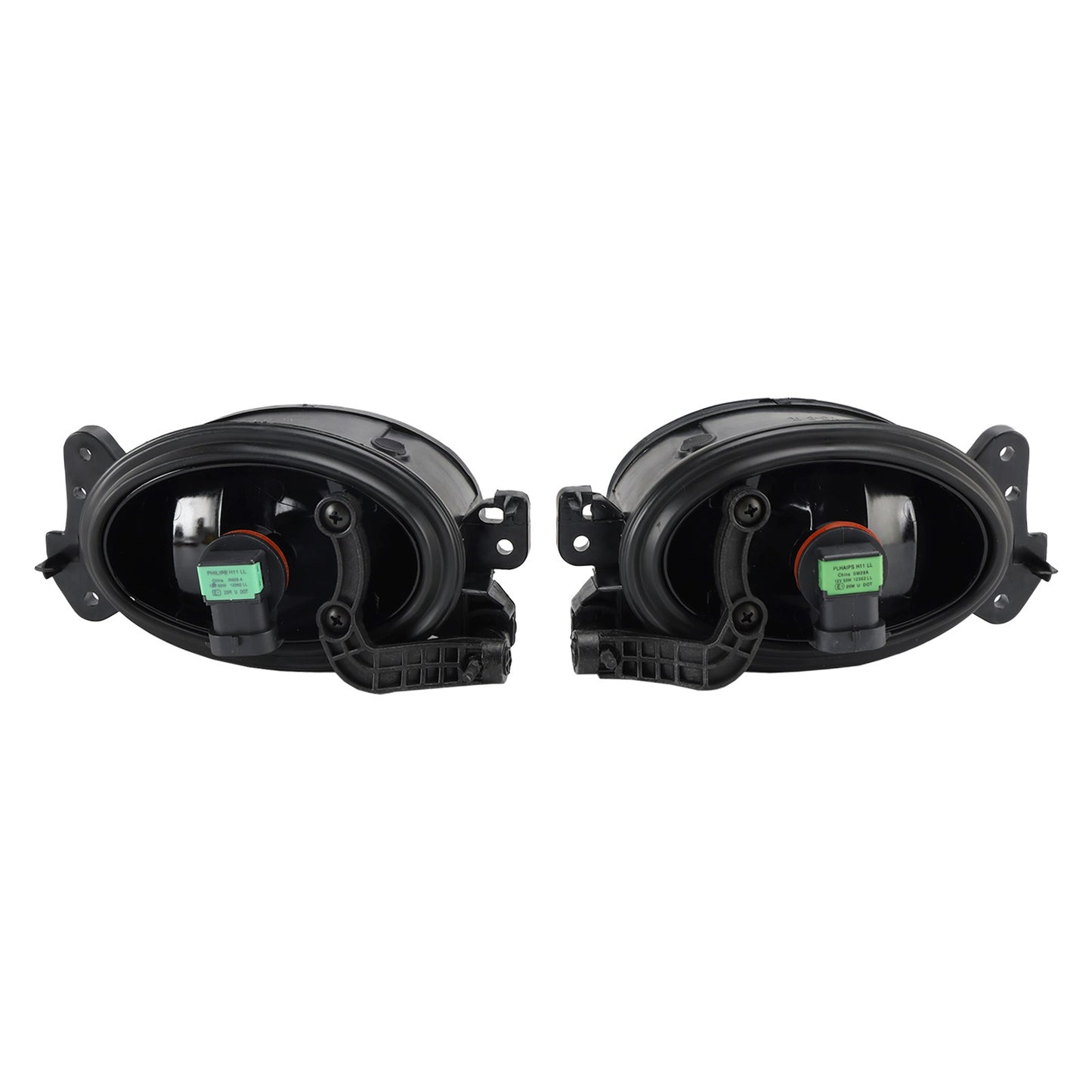 Pair Front Fog Light Lamps With Bulbs For Mercedes Benz W204 W211 W164 C219