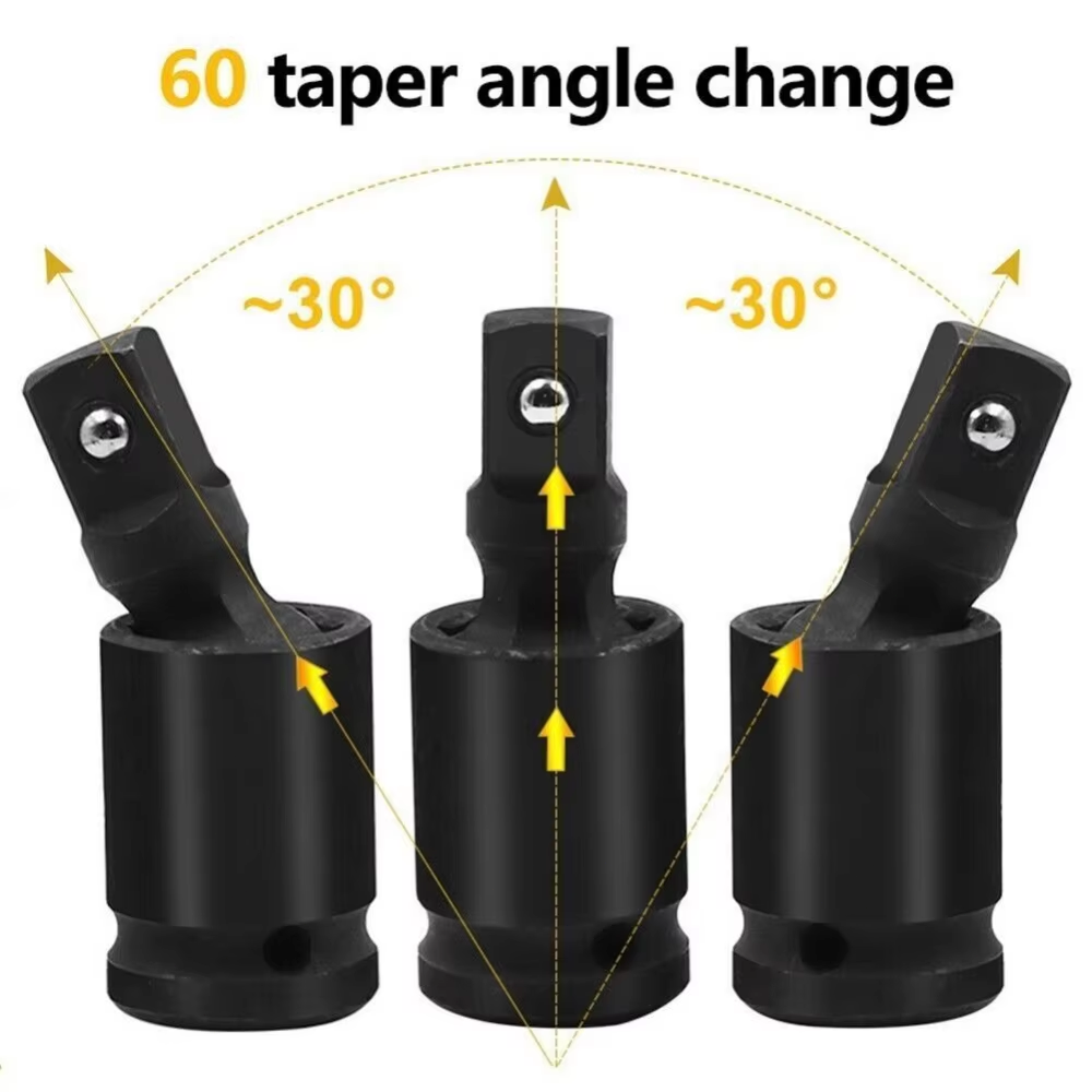 Universal Impact Socket JOINT 3/8" 1/2" 1/4" Drive Wobble Swivel Extension US