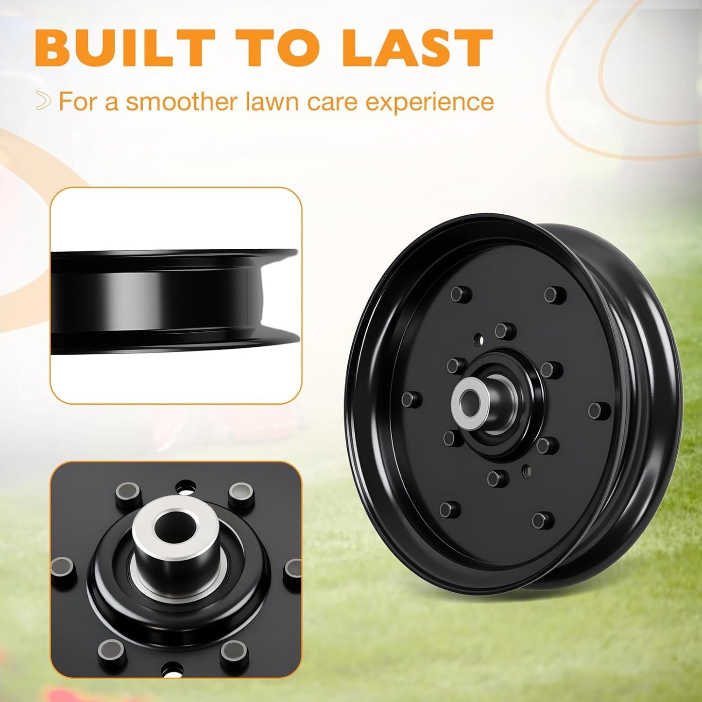 07351200 Mower Flat Idler Pulley For Gravely Pro-Turn ZT HD Ariens 48" 52" 60"