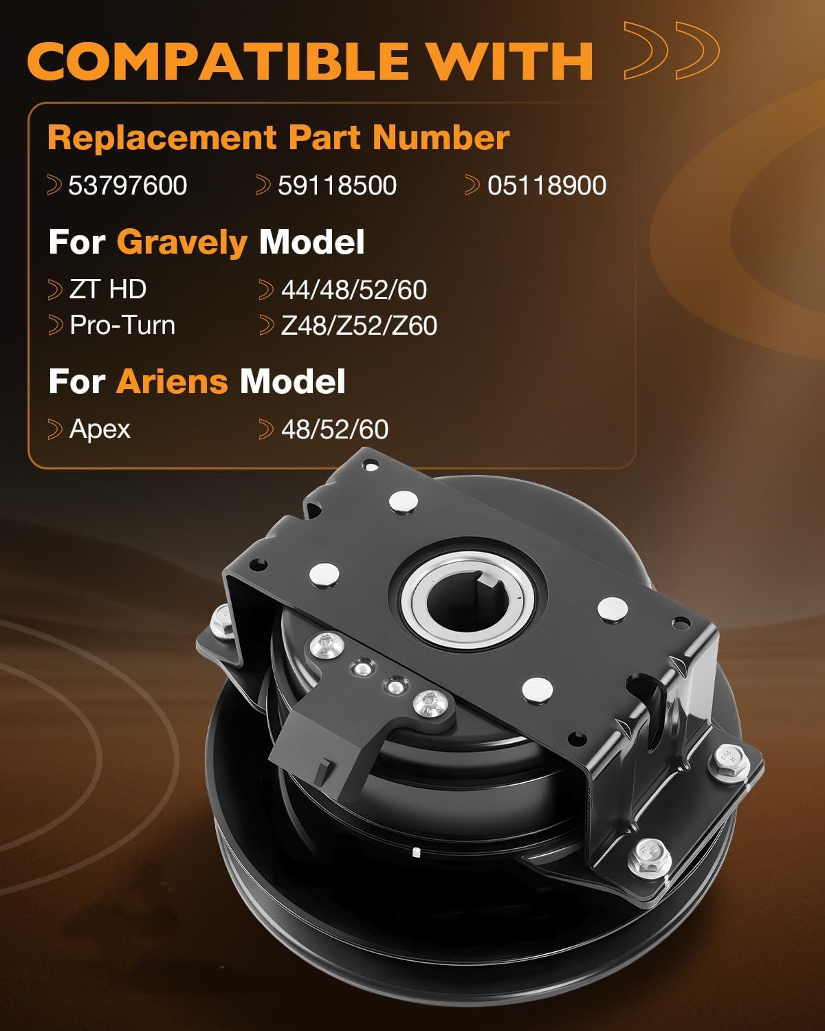 Electric PTO Clutch For Gravely ZT HD 44 48 52 60 Ariens Ogura 59118500 05118900