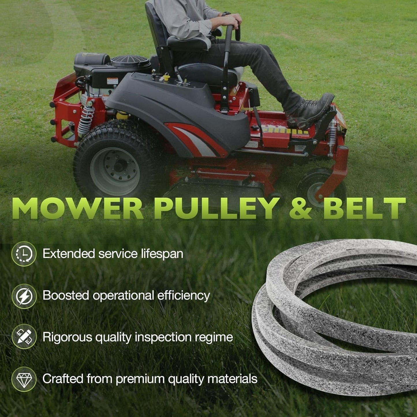 68" x 5/8" Drive Belt For Ferris IS500Z Series Zero Turn Mower 5100923 5100923SM