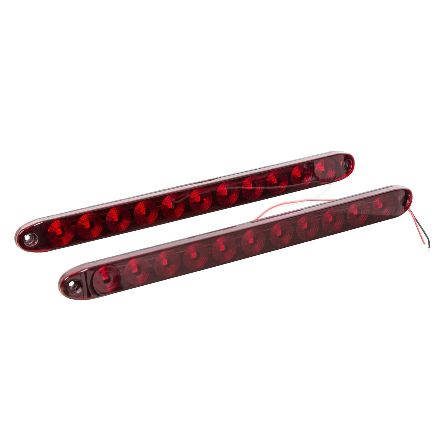 Solid Spare 4PCS 16" Red Truck Trailer Light Bar 11 LED Stop Turn Tail Brake Lights Strip