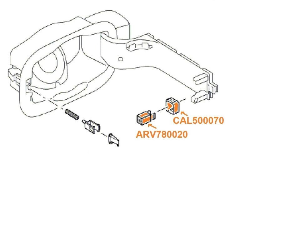 Gas Fuel Door Latch Clip Spring Repair For Land Rover LR3 LR4 Range Rover Sport