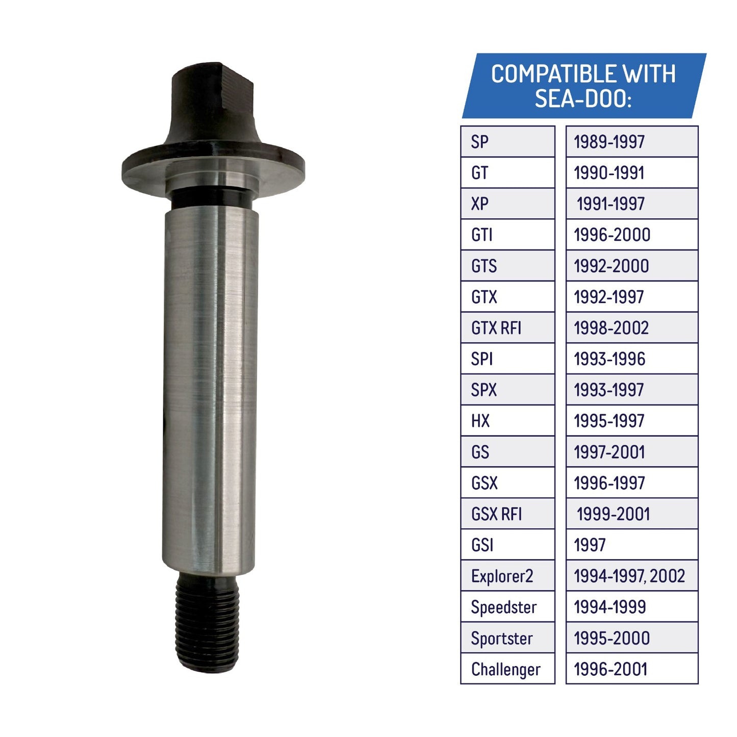 Impeller Shaft for SeaDoo GT SP SPI SPX XP HX GSI GTX GTI GTS GS - 271-000-291