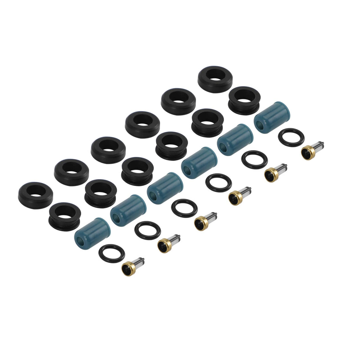 Solid Spare 6PCS Fuel Injectors Repair Seal Rebuild Kit fit Toyota 3VZE 1988-1995 3.0L Truck