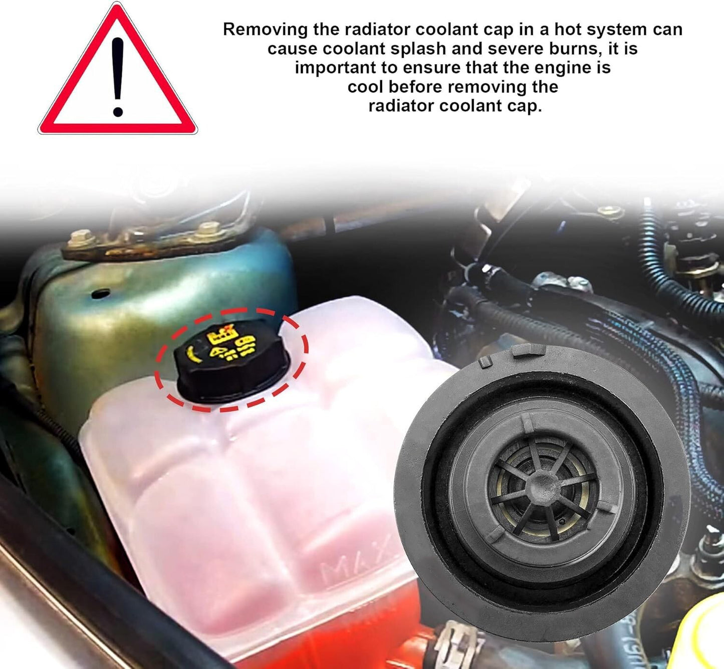 Car Engine Coolant Radiator Liquid Reservoir Tank Cap For Ford Mustang 2015-2021