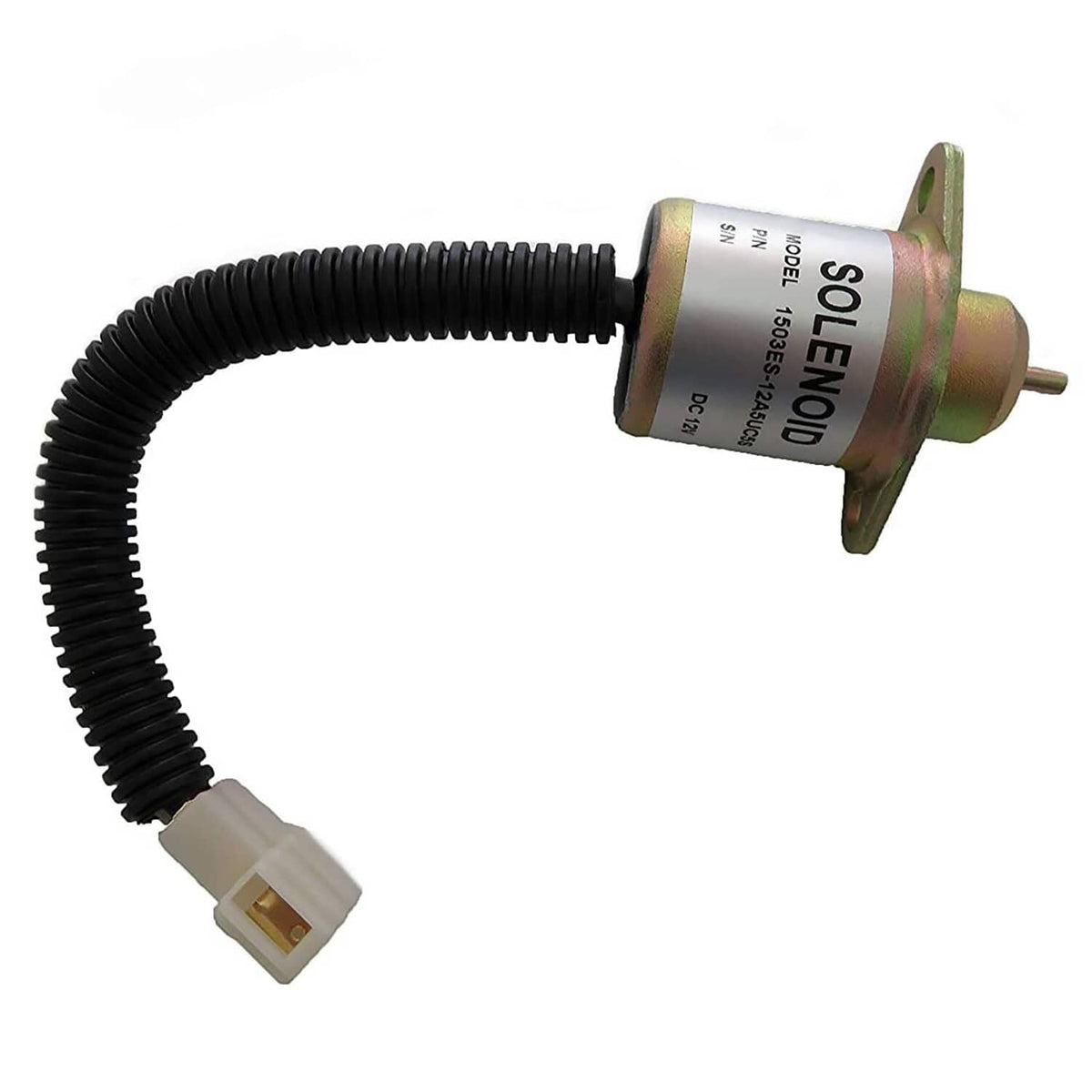 Solid Spare Fuel shutoff solenoid for JLG Lift 7023161 Kubota D905 Engine 12V