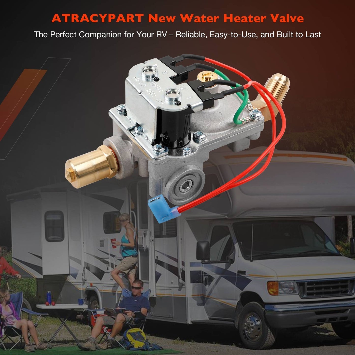 GC10A-4E 92089 RV Water Heater Gas Valve For Atwood 10 Gal Water Heaters G10-3E