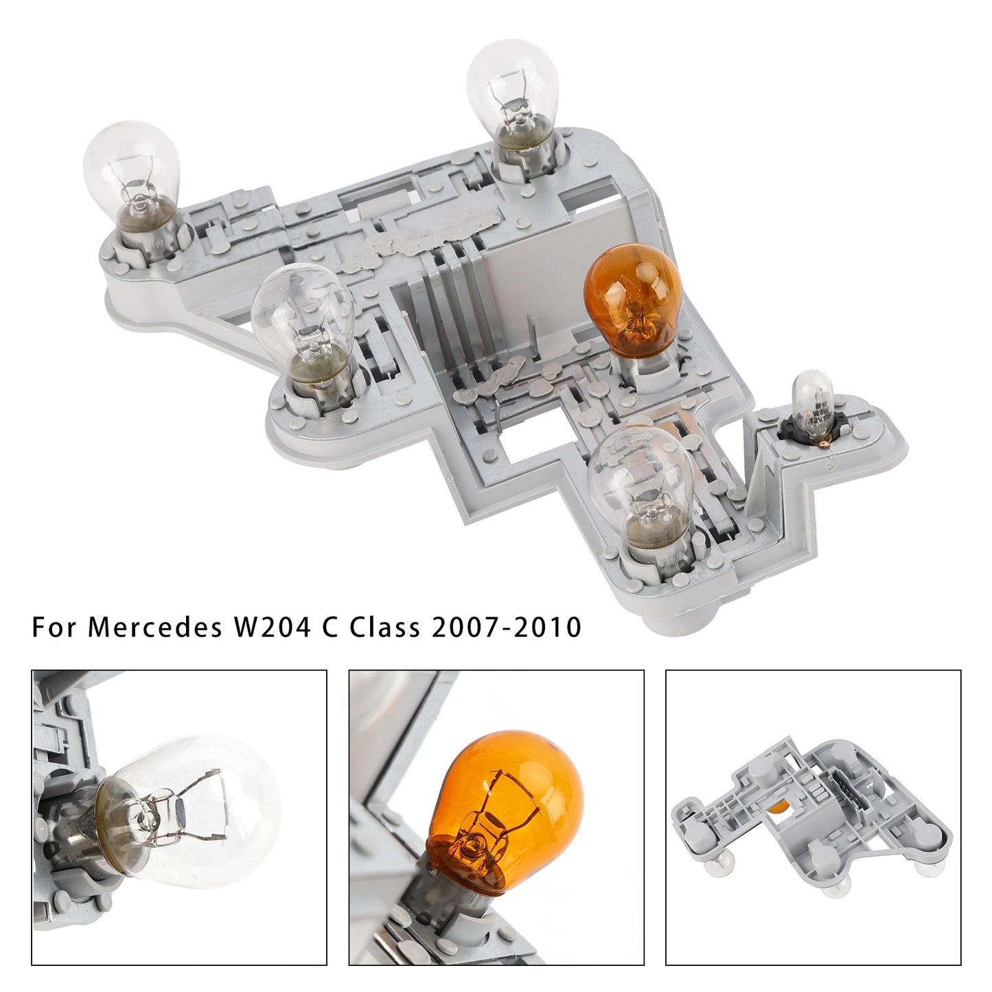 Left Tail Lamp Bulb Holder with Bulbs For Mercedes W204 C-Class 2007-2010 2008