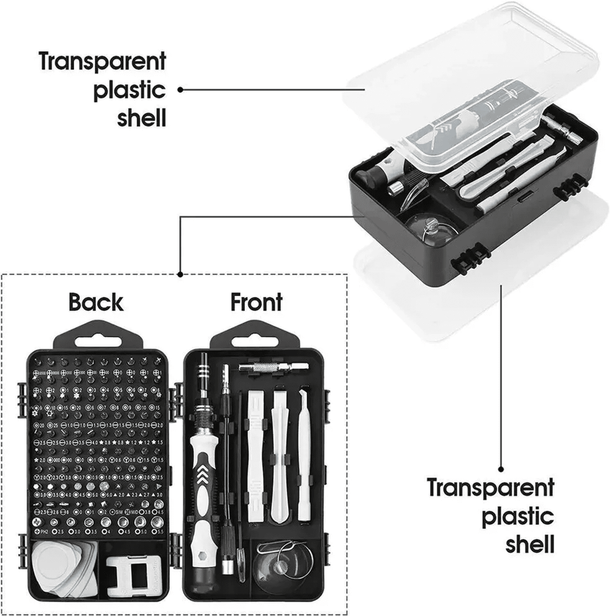 Solid Spare 115 Triwing Screwdriver Set Repair Tool for Nintendo Switch N64 NES Joy-con Wii