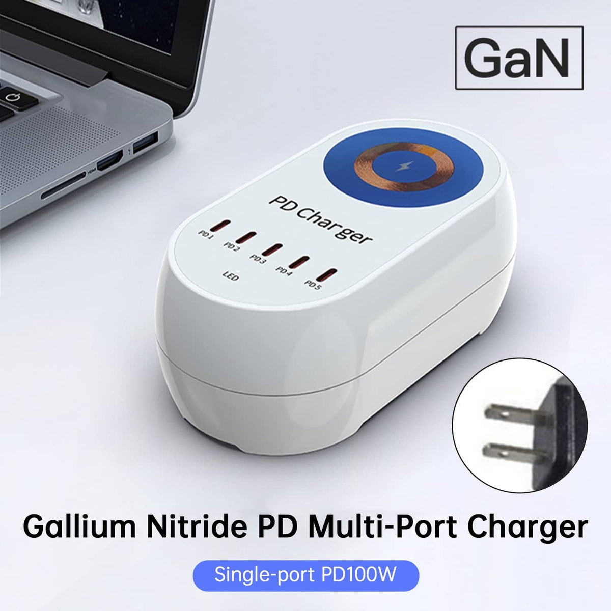 Solid Spare 140W Charger Magnetic Wireless Fast Charging PD100W Laptop Mobile Phone Charger