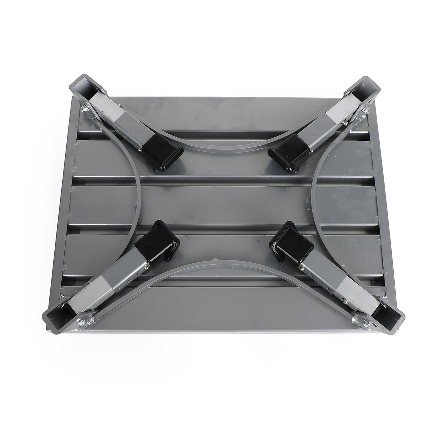 Solid Spare Folding Aluminum Platform RV Step Stool Trailer Camper Working Ladder Portable