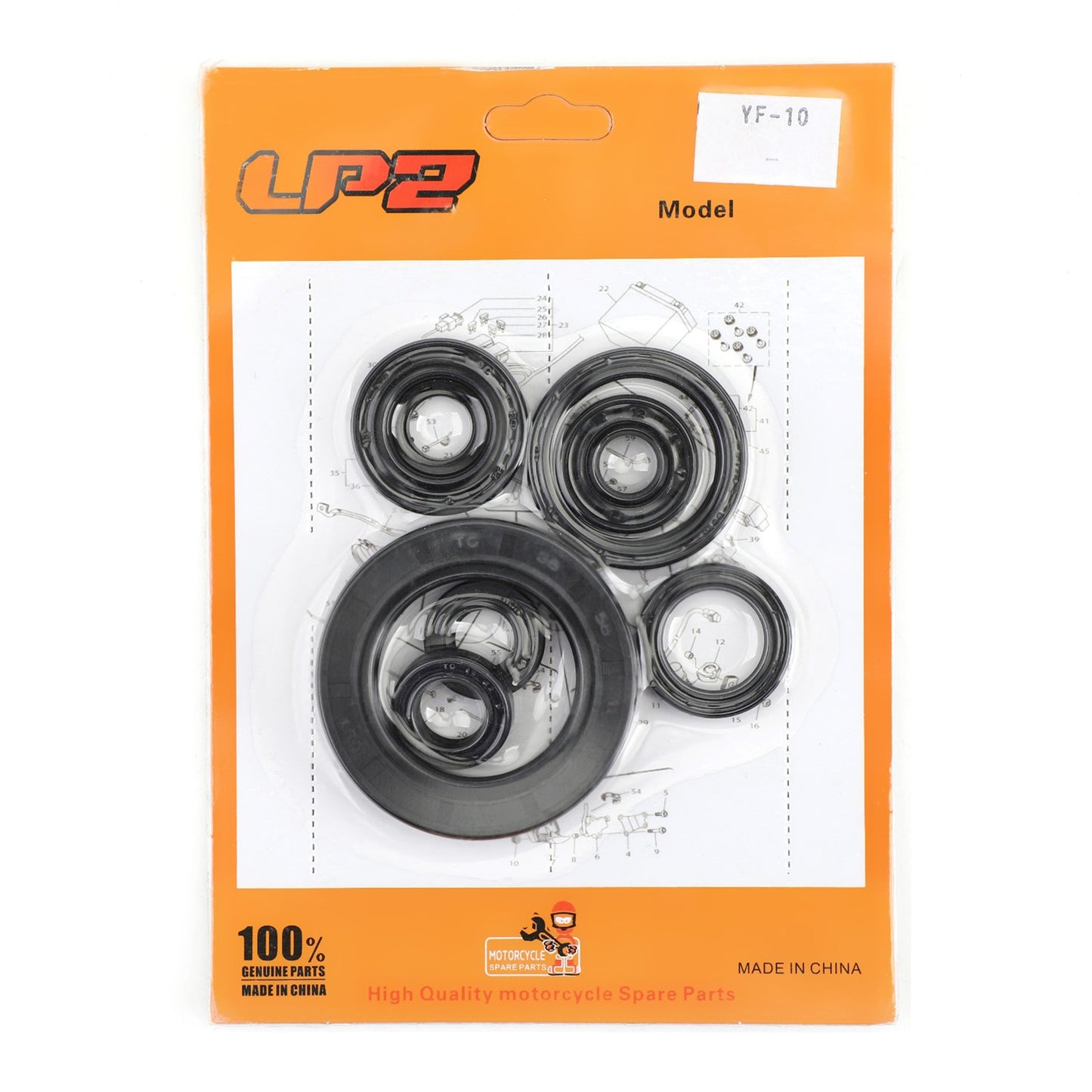 Solid Spare 8pcs Engine Oil Seal Kit Set for Honda CR250R 1988/1989-1991 CR500R 1989-2001