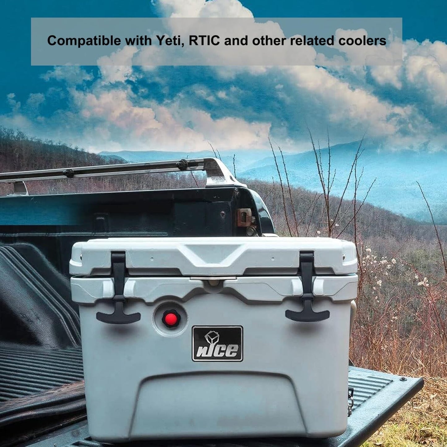 Solid Spare Heavy Duty Replacement Black Cooler Latches Compatible with YETI RTIC 4Pack