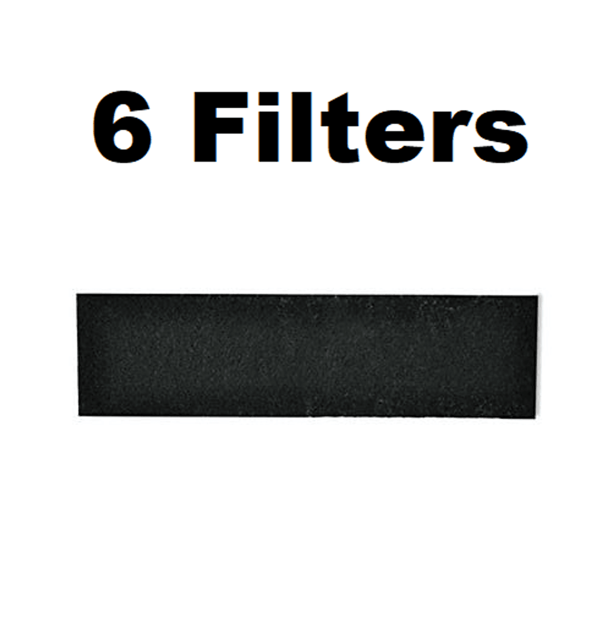 Solid Spare (6-PK) Carbon HEPA Pre-Filters Compatible with Honeywell & Vics HRF-B1 & HRF-B2