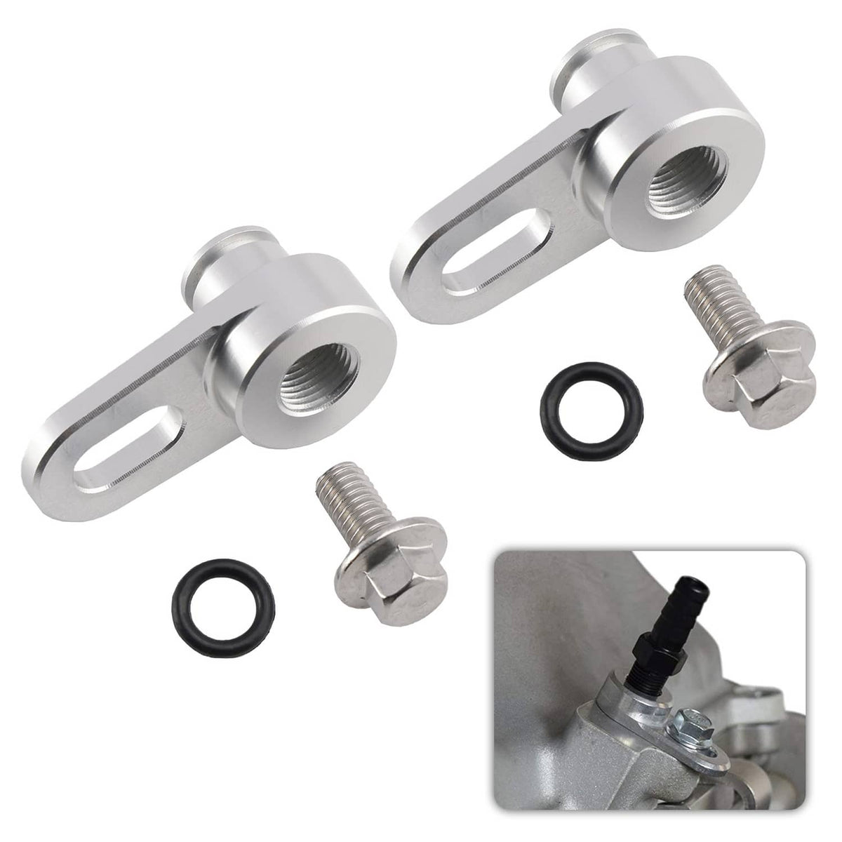 Solid Spare Vacuum Port 1/8 NPT Hose Adapter for LSA LS9 LT4 LS Supercharger MAP