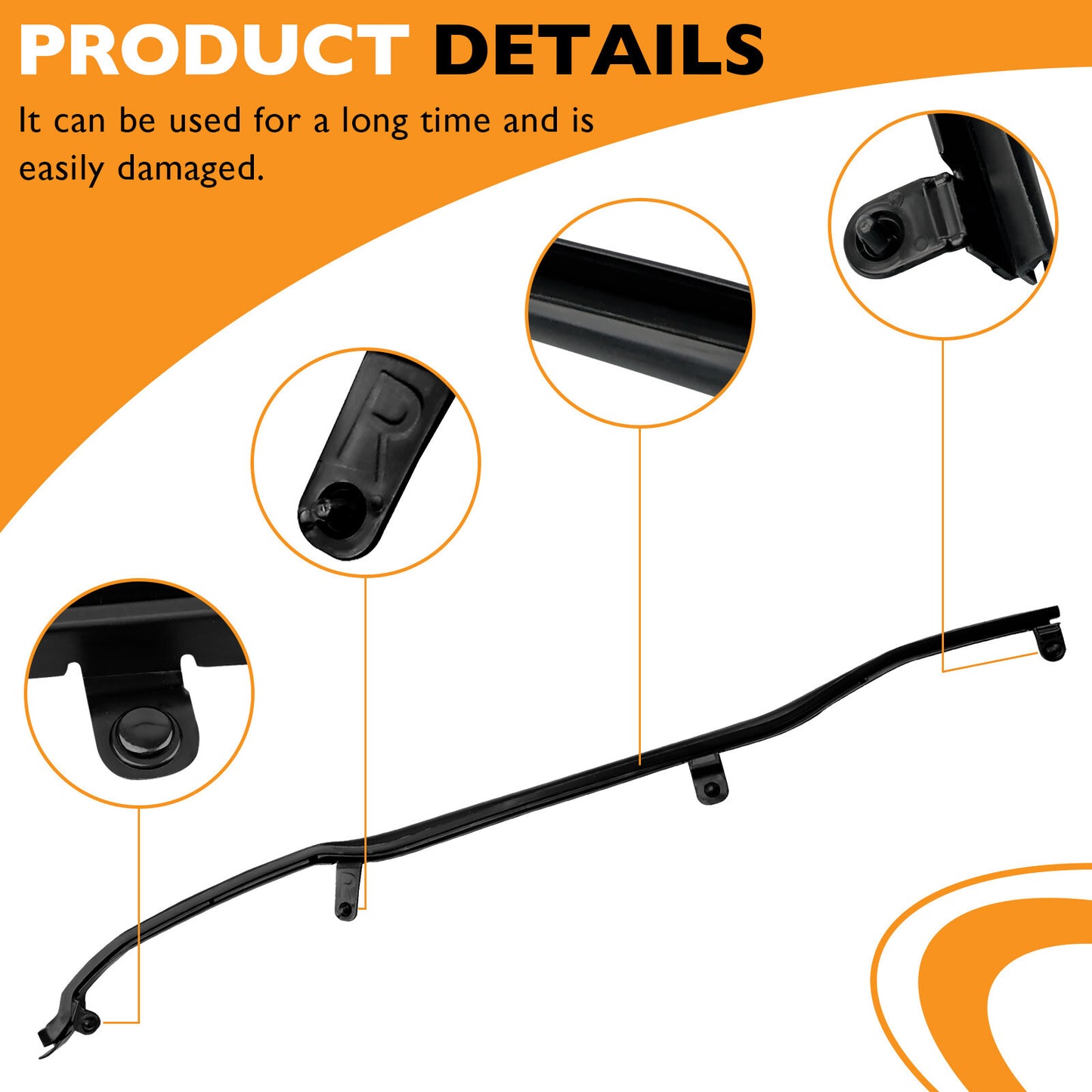 Rear Right Door Edge Weatherstrip Seal For 2011-2019 Ford Explorer BB5Z7825324B