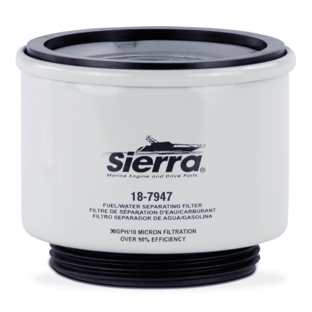 Solid Spare Sierra Marine 18-7947 Fuel Water Separating Filter
