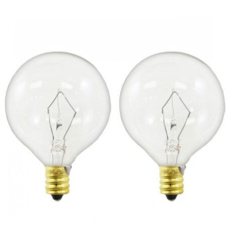 Solid Spare 2 Pack Light Bulb for Large Scentsy Wax Diffusers/Tart Warmers, 25 Watt 130 Volt