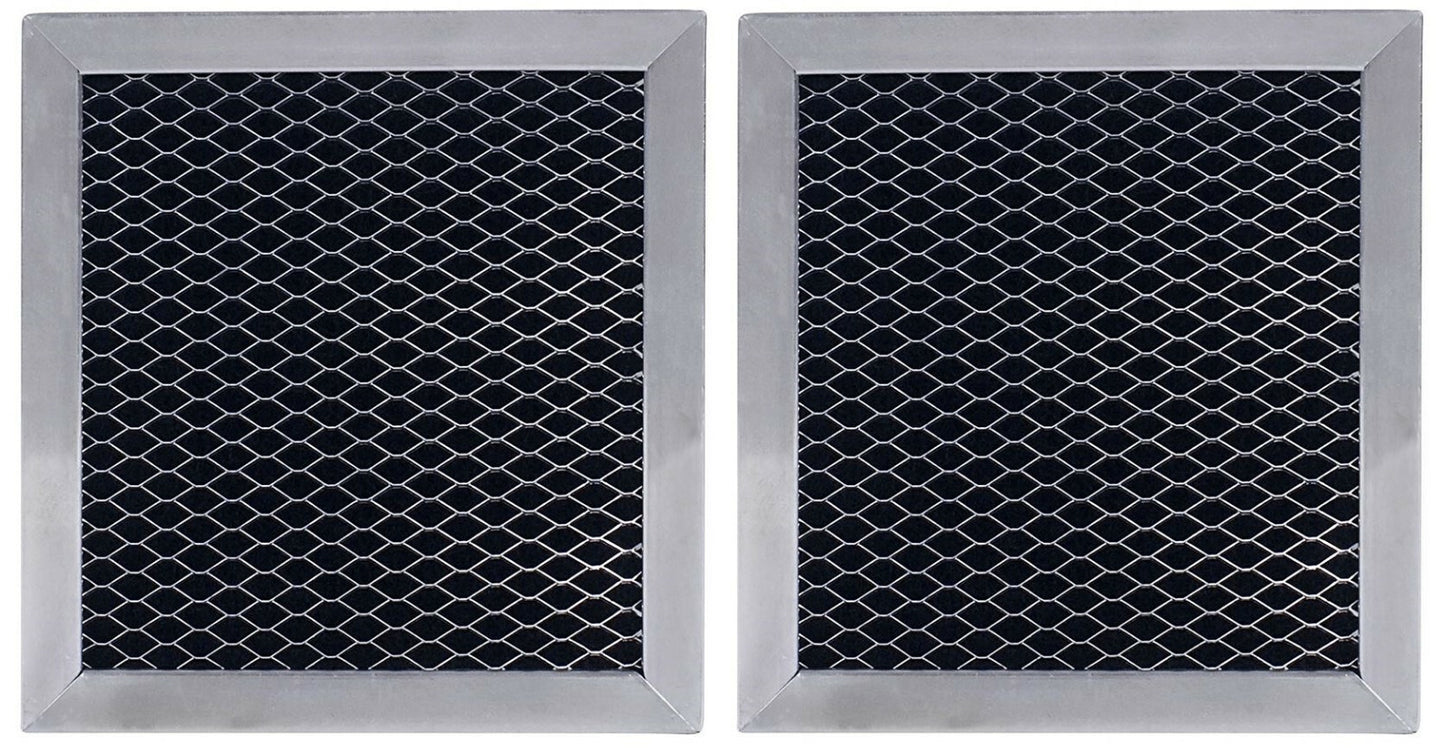Solid Spare (2) Compatible with Whirlpool 8206230A Microwave Hood Charcoal Filters
