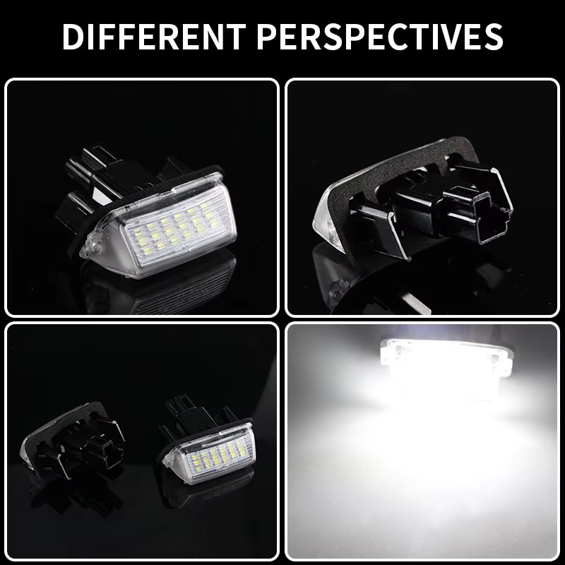 2X Rear LED License Plate Light For Toyota Camry Yaris Highlander Avalon Prius C
