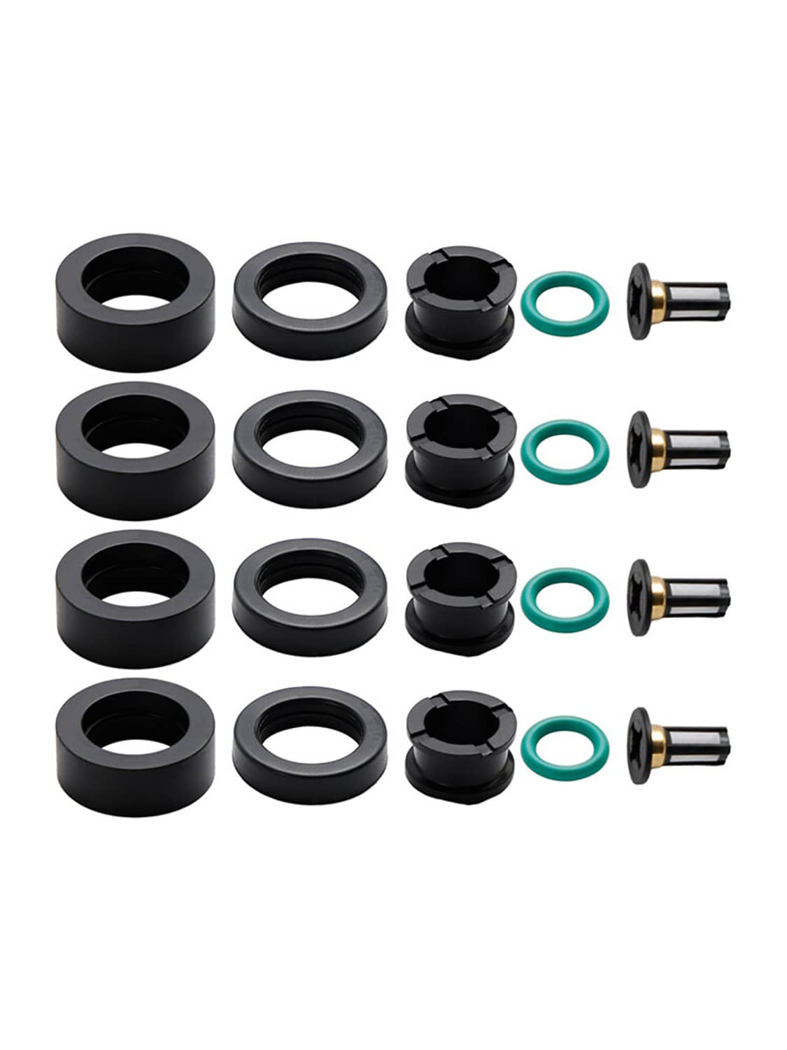 Solid Spare Fuel Injector Repair Kit O-Rings Seals Fit Honda Accord 1985-2002 Civic CRX