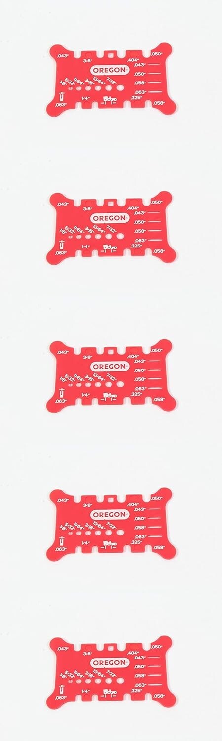 Solid Spare Oregon 5 Pack 556418 Chainsaw Guide Bar and Chain Measuring Tool