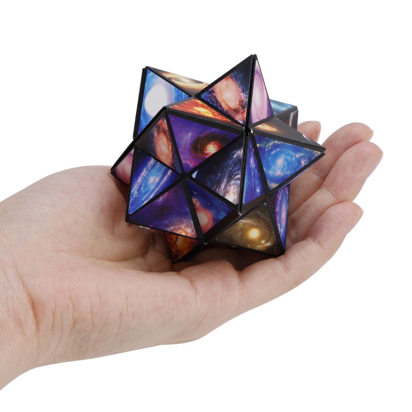 2 In 1 Earth Style Star Cube Magic Cube Set For Kid And Adult Toy Ages 8-12
