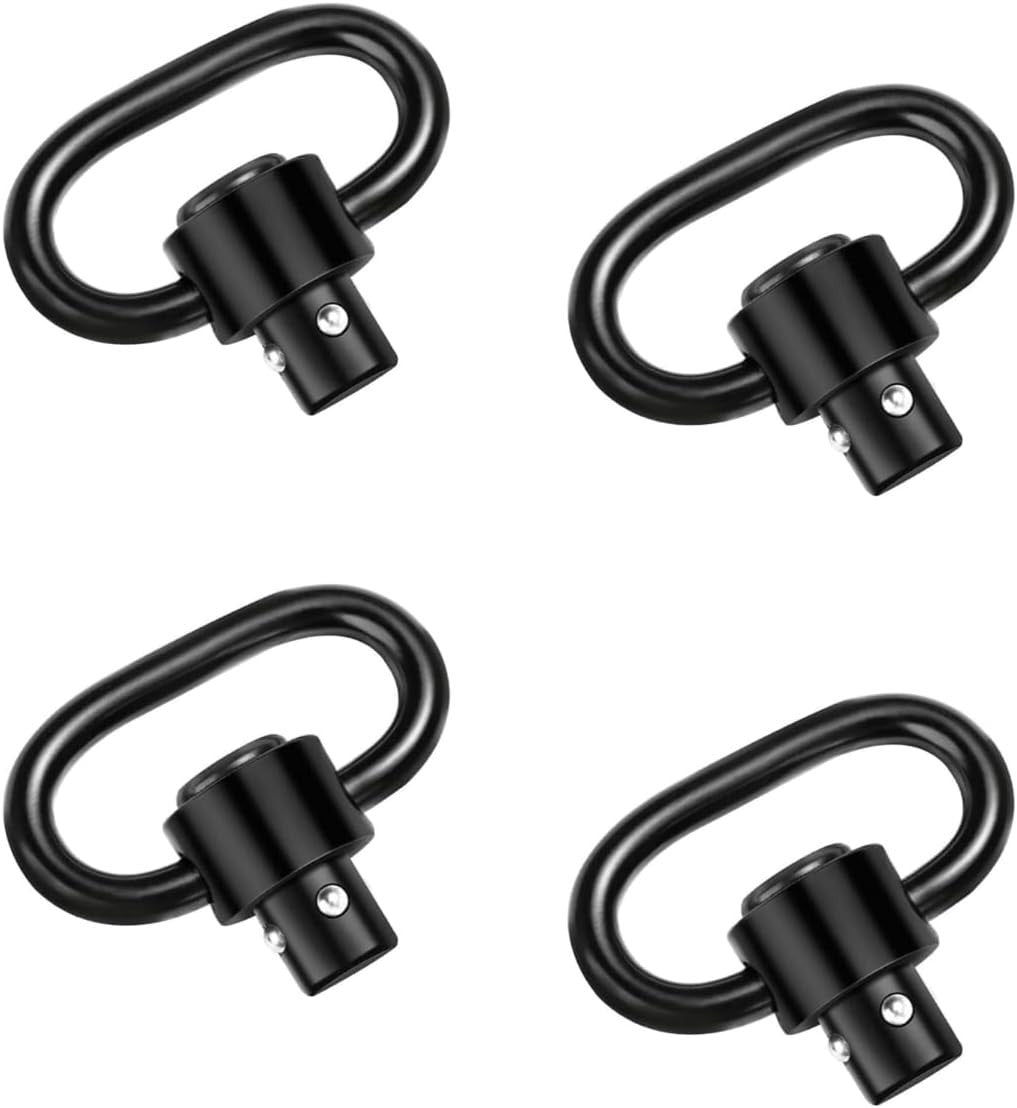 4X Push Button QD Quick Detach/Release 1.25" Rifle Heavy Duty Sling Swivel Mount