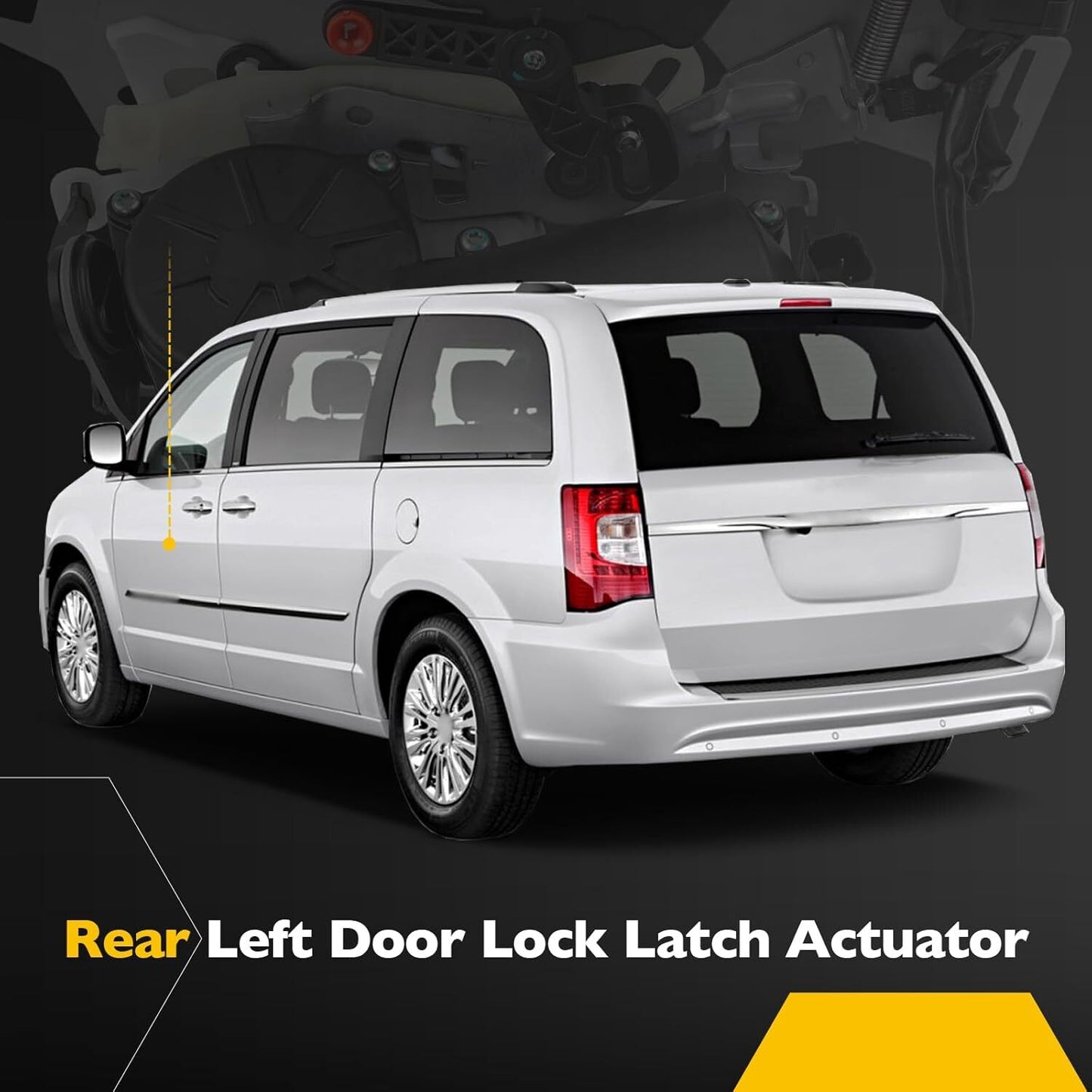Rear Left Sliding Door Lock Latch Actuator For Dodge Grand Caravan 2008-2020