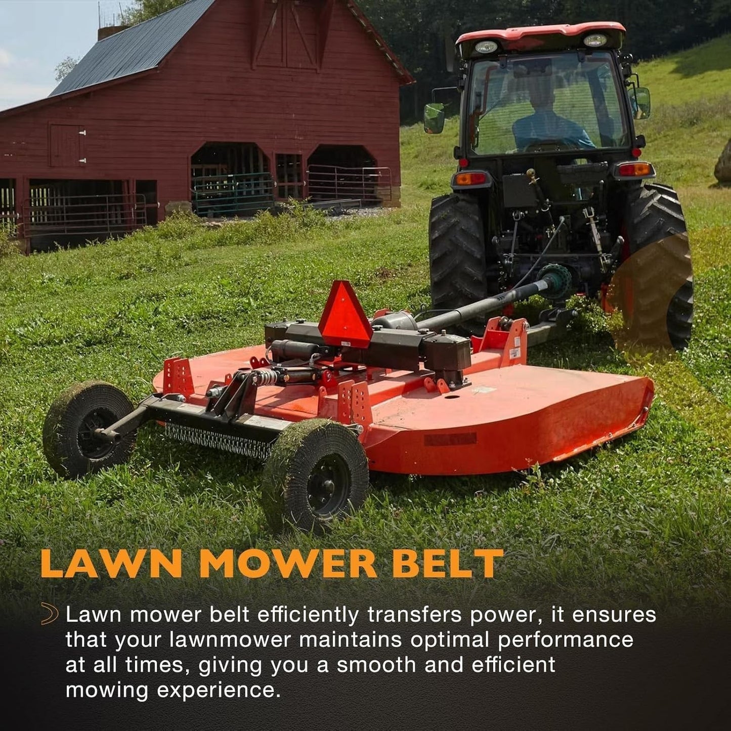 151" x 5/8" Deck Belt For King Kutter RFM-72 6' Finish Mower County Line 167148