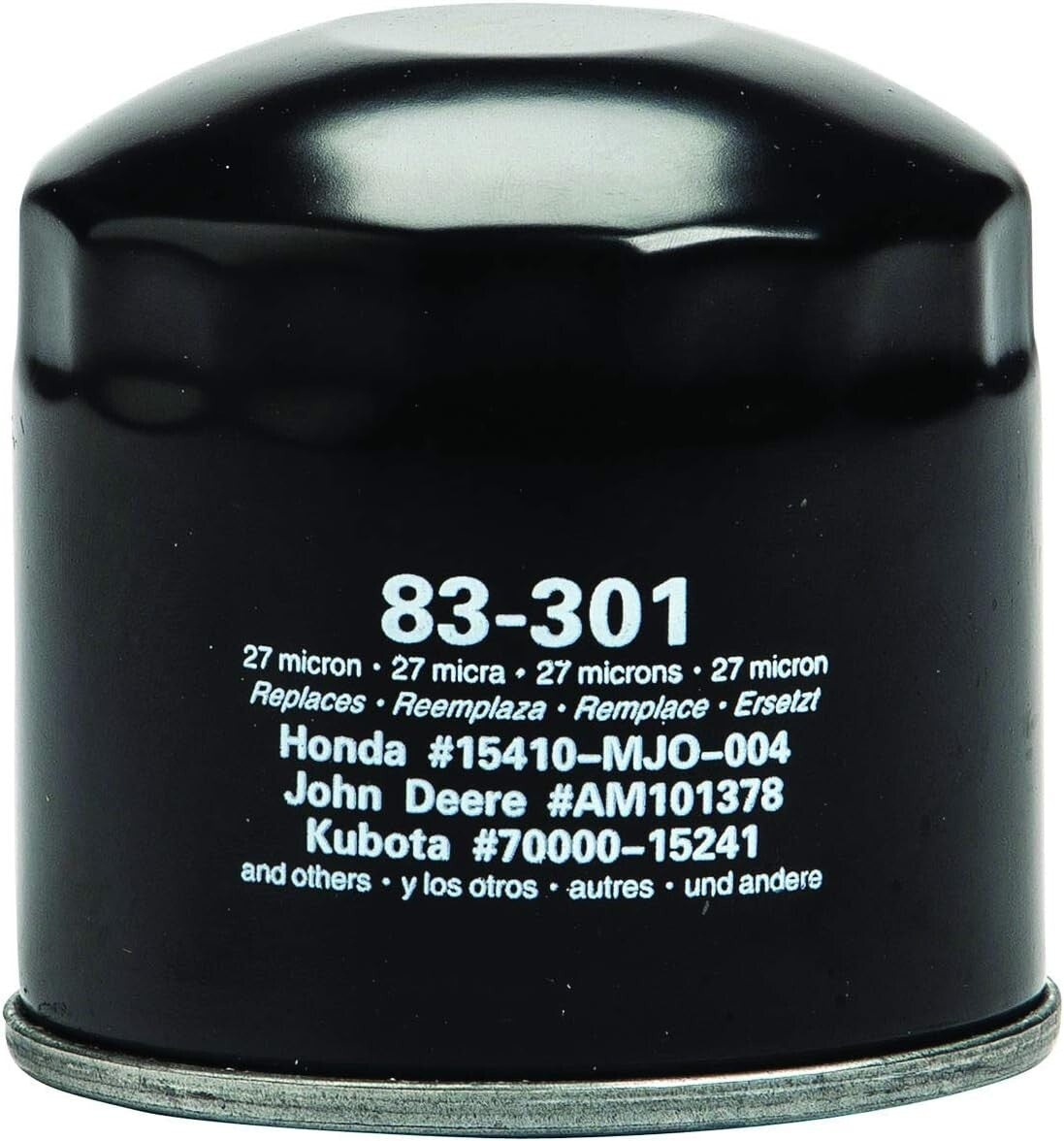 Solid Spare Oregon 83-301 Oil Filter Fits Honda John Deere Kubota
