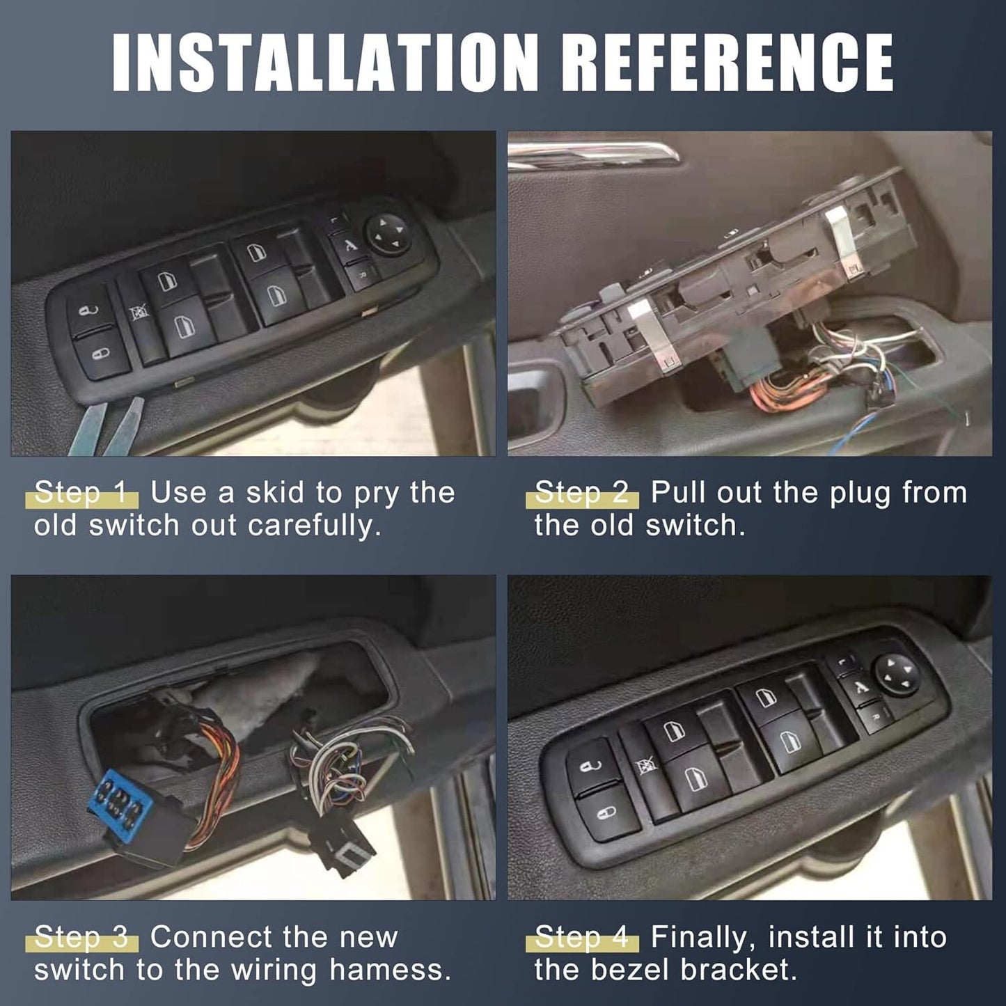 Front Master Power Window Switch For Mercedes Benz C300 Sedan GLC300 2015-2021