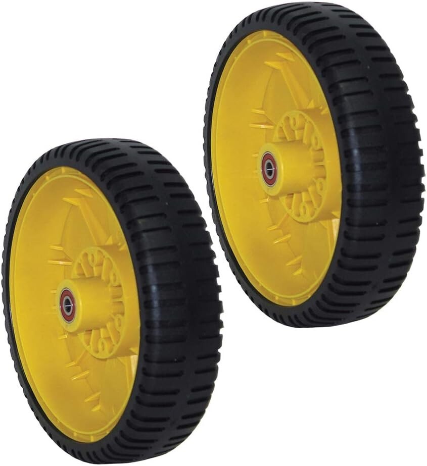 Solid Spare 2 PACK - Oregon Wheel & Tire Assembly Fits John Deere 14SB Walk Behind Mower